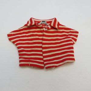 VTG Chatty Cathy Red & White Striped Shirt Top